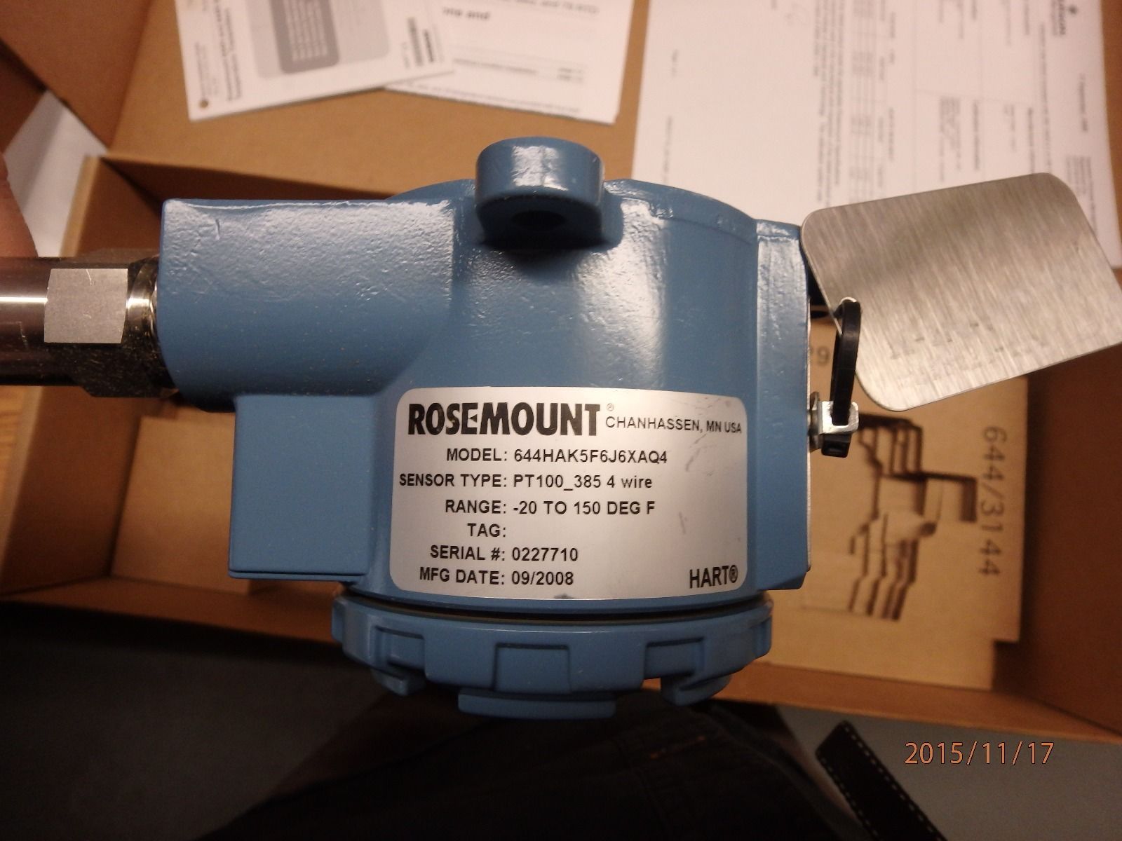 Rosemount644一体化温度变送器